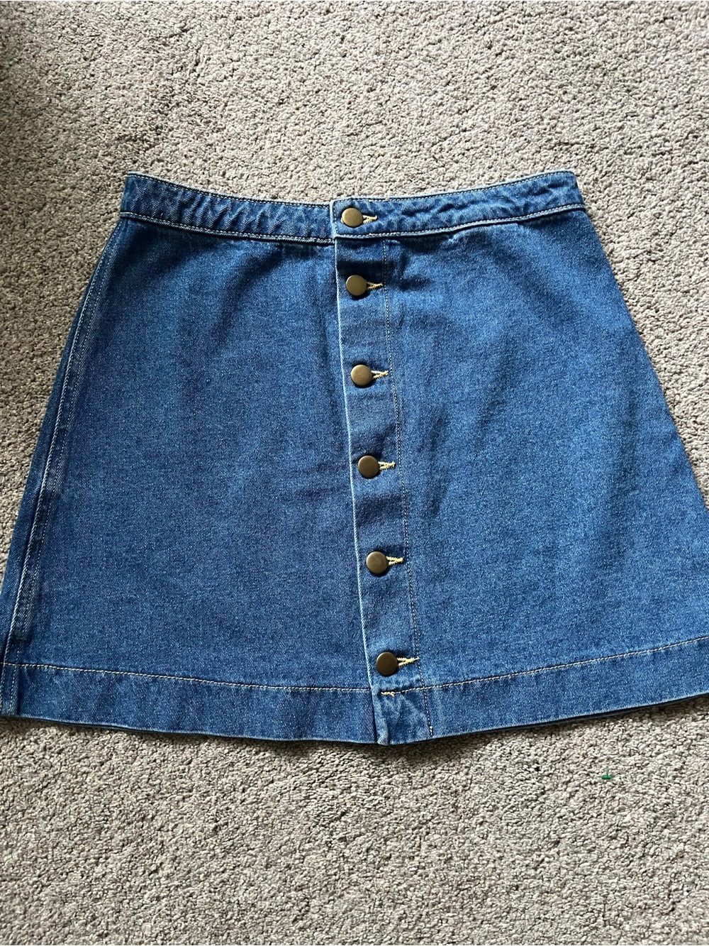 American Apparel Denim Mini Skirt (M)